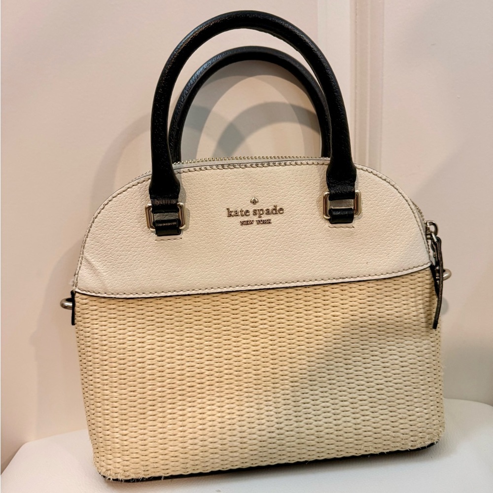 Kate Spade Black and Cream Satchel